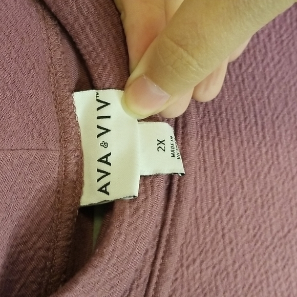 Ava & Viv scooped bottom chunky style  Mock turtleneck size 2X EUC 🎯 - Picture 4 of 6